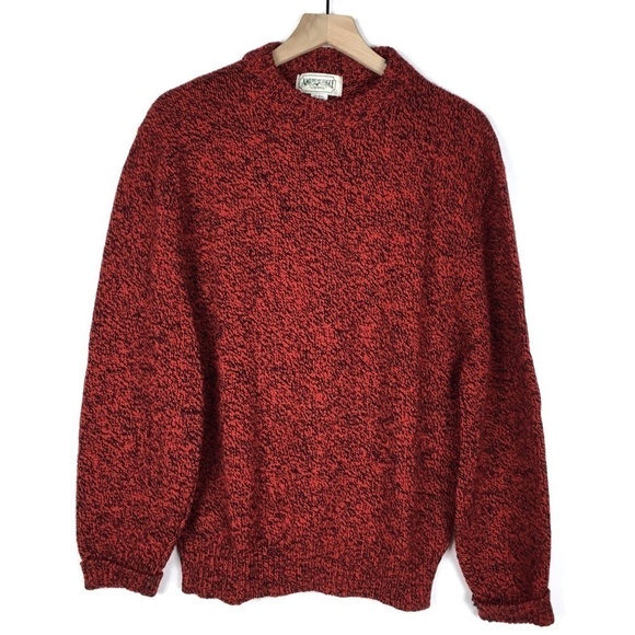 AMERICAN EAGLE OUTFITTERS Vintage Wool Blend Sweater Fisherman Crew Neck Size XL - Picture 9 of 9